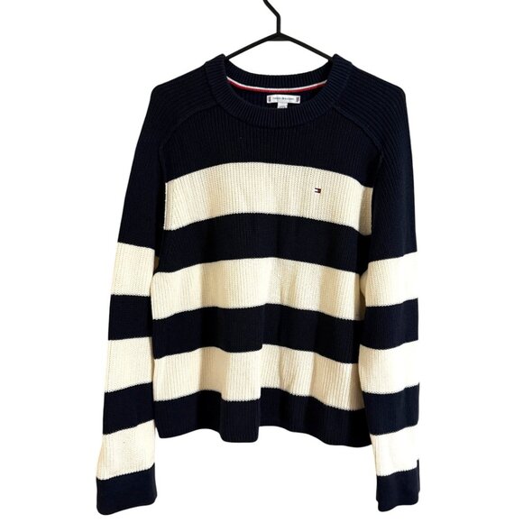 NWOT Tommy Hilfiger Stripe Crewneck Sweater - Picture 2 of 6